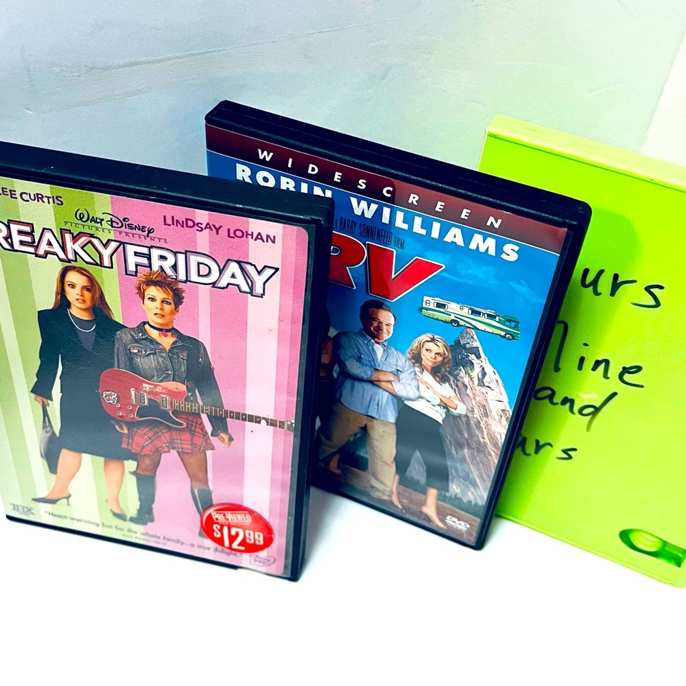 Lot of 3 DVDsThree Great Comedies Freaky Friday- RV - Yours Mine & Ours -SoFunny